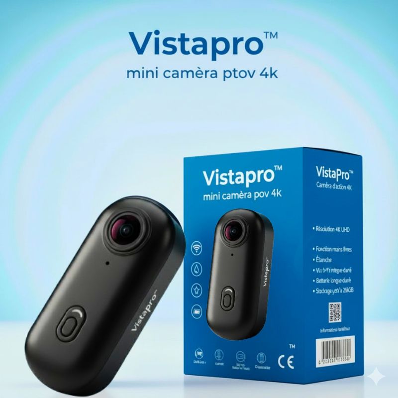 VistaPro ™-Mini Caméra Pov 4k